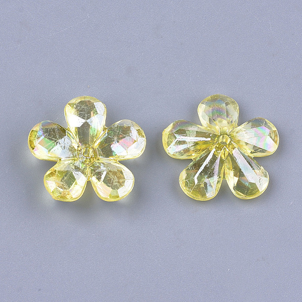 PandaHall Transparent Acrylic Bead Caps, AB Color, Faceted, 5-Petal, Flower, Champagne Yellow, 23x22x7mm, Hole: 1.8mm, about 380pcs/500g...
PandaHall Transparent Acrylic Bead Caps, AB Color, Faceted, 5-Petal, Flower, Champagne Yellow, 23x22x7mm, Hole: 1.8mm, about 380pcs/500g...