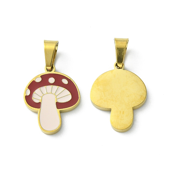 PandaHall Ion Plating(IP) 304 Stainless Steel Manual Polishing Pendants, with Enamel and 201 Stainless Steel Clasp, Mushroom Charms, Golden...
PandaHall Ion Plating(IP) 304 Stainless Steel Manual Polishing Pendants, with Enamel and 201 Stainless Steel Clasp, Mushroom Charms, Golden...