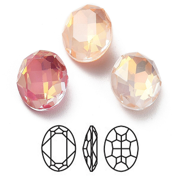 PandaHall Electroplate K9 Glass Rhinestone Cabochons, Point Back & Back Plated, Faceted, Oval, Mixed Color, 10x8x4mm Glass Rhinestone Oval..., Multicolor
PandaHall Electroplate K9 Glass Rhinestone Cabochons, Point Back & Back Plated, Faceted, Oval, Mixed Color, 10x8x4mm Glass Rhinestone Oval..., Multicolor