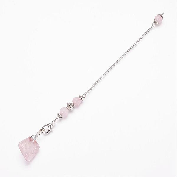 PandaHall Rough Natural Rose Quartz Dowsing Pendulums, with Alloy Findings, 8-1/8 inch(20.7cm) Rose Quartz Nuggets
PandaHall Rough Natural Rose Quartz Dowsing Pendulums, with Alloy Findings, 8-1/8 inch(20.7cm) Rose Quartz Nuggets