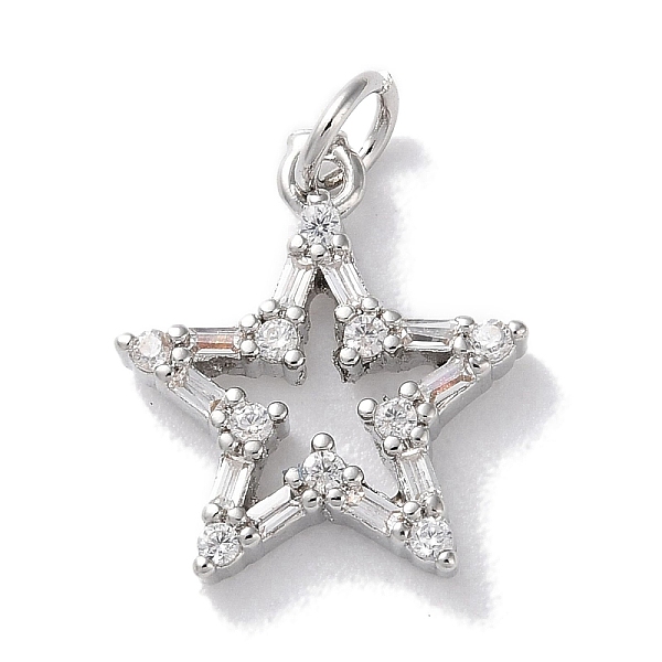 PandaHall Rack Plating Brass Micro Pave Cubic Zirconia Pendants, Long-Lasting Plated, Lead Free & Cadmium Free, Star, Platinum..., Clear
PandaHall Rack Plating Brass Micro Pave Cubic Zirconia Pendants, Long-Lasting Plated, Lead Free & Cadmium Free, Star, Platinum..., Clear