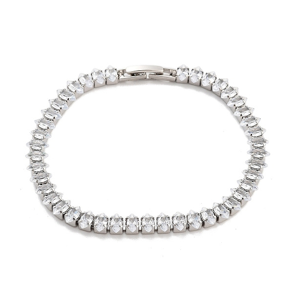 PandaHall Brass Pave Clear Cubic Zirconia Horse Eye Link Bracelets, Nickle Free, Long-Lasting Plated, Platinum, 7-1/8 inch(18cm) Cubic...
PandaHall Brass Pave Clear Cubic Zirconia Horse Eye Link Bracelets, Nickle Free, Long-Lasting Plated, Platinum, 7-1/8 inch(18cm) Cubic...