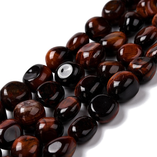 PandaHall Natural Tiger Eye Beads Strands, Tumbled Stone, Nuggets, Dyed & Heated, Grade A, 7.5~9x7.5~8x3.5~6mm, Hole: 1mm, about...
PandaHall Natural Tiger Eye Beads Strands, Tumbled Stone, Nuggets, Dyed & Heated, Grade A, 7.5~9x7.5~8x3.5~6mm, Hole: 1mm, about...