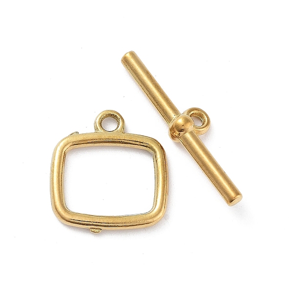 PandaHall Ion Plating(IP) 304 Stainless Steel Toggle Clasps, Rectangle, Real 18K Gold Plated, 16x15x2mm, Hole: 1.8mm, Bar: 6x25x4mm, Hole...
PandaHall Ion Plating(IP) 304 Stainless Steel Toggle Clasps, Rectangle, Real 18K Gold Plated, 16x15x2mm, Hole: 1.8mm, Bar: 6x25x4mm, Hole...