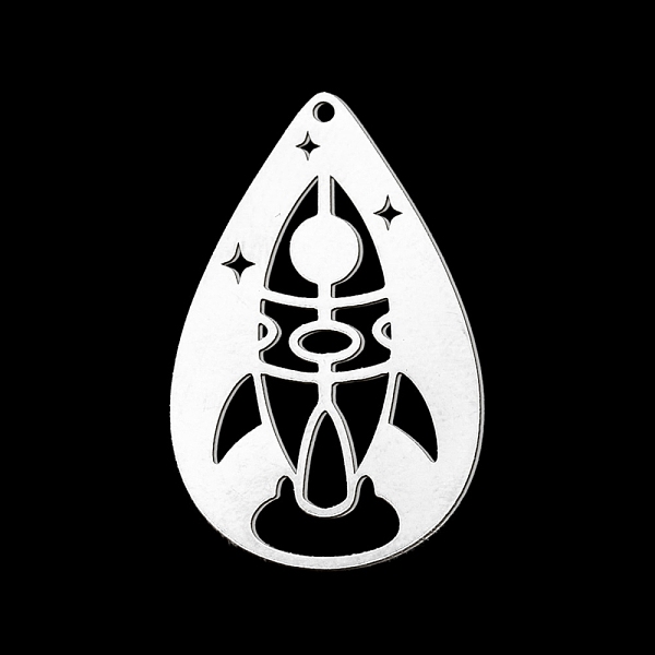 PandaHall 201 Stainless Steel Pendants, Laser Cut, Teardrop with Rocket, Stainless Steel Color, 36x22x1mm, Hole: 1.6mm 201 Stainless Steel...
PandaHall 201 Stainless Steel Pendants, Laser Cut, Teardrop with Rocket, Stainless Steel Color, 36x22x1mm, Hole: 1.6mm 201 Stainless Steel...
