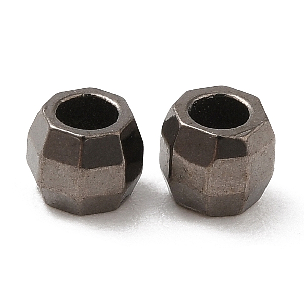 PandaHall Brass Spacer Beads, Faceted, Barrel, Gunmetal, 3mm, Hole: 1.5mm Brass Barrel
PandaHall Brass Spacer Beads, Faceted, Barrel, Gunmetal, 3mm, Hole: 1.5mm Brass Barrel