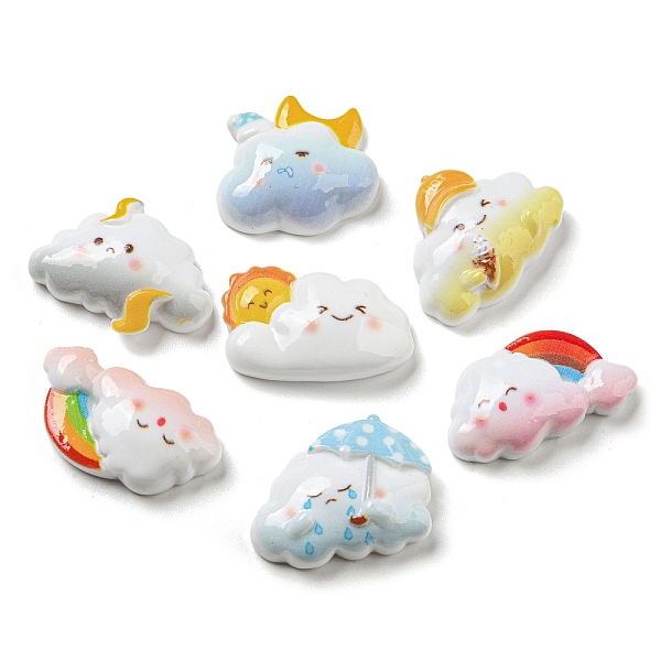 PandaHall Weather Theme Opaque Resin Cabochons, Cartoon Funny Cloud, Mixed Color, 15~19.5x22~25x6~7.5mm Resin Cloud Multicolor
PandaHall Weather Theme Opaque Resin Cabochons, Cartoon Funny Cloud, Mixed Color, 15~19.5x22~25x6~7.5mm Resin Cloud Multicolor