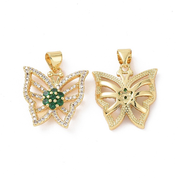 PandaHall Brass Micro Pave Cubic Zirconia Pendants, Real 18K Gold Plated, Hollow Butterfly with Flower Charm, Green, 18.5x18x4mm, Hole...
PandaHall Brass Micro Pave Cubic Zirconia Pendants, Real 18K Gold Plated, Hollow Butterfly with Flower Charm, Green, 18.5x18x4mm, Hole...