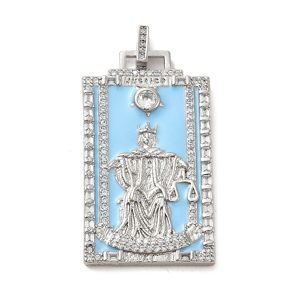 PandaHall Brass Micro Pave Cubic Zirconia Pendants with Enamel, Tarot, Sky Blue, 39.5x23x2.5mm, Hole: 4.5x2mm Brass+Cubic Zirconia+Enamel...
PandaHall Brass Micro Pave Cubic Zirconia Pendants with Enamel, Tarot, Sky Blue, 39.5x23x2.5mm, Hole: 4.5x2mm Brass+Cubic Zirconia+Enamel...