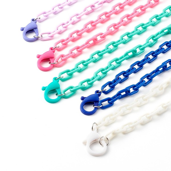 PandaHall Personalized ABS Plastic Cable Chain Necklaces, Handbag Chains, with Lobster Claw Clasps, Mixed Color, 16.46 inch(41.8cm) Plastic..., Multicolor
PandaHall Personalized ABS Plastic Cable Chain Necklaces, Handbag Chains, with Lobster Claw Clasps, Mixed Color, 16.46 inch(41.8cm) Plastic..., Multicolor
