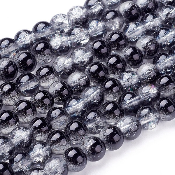 PandaHall Spray Painted Crackle Glass Beads Strands, Round, Two Tone, Black, 6mm, Hole: 1.3~1.6mm, about 133pcs/strand, 31.4 inch Glass...
PandaHall Spray Painted Crackle Glass Beads Strands, Round, Two Tone, Black, 6mm, Hole: 1.3~1.6mm, about 133pcs/strand, 31.4 inch Glass...