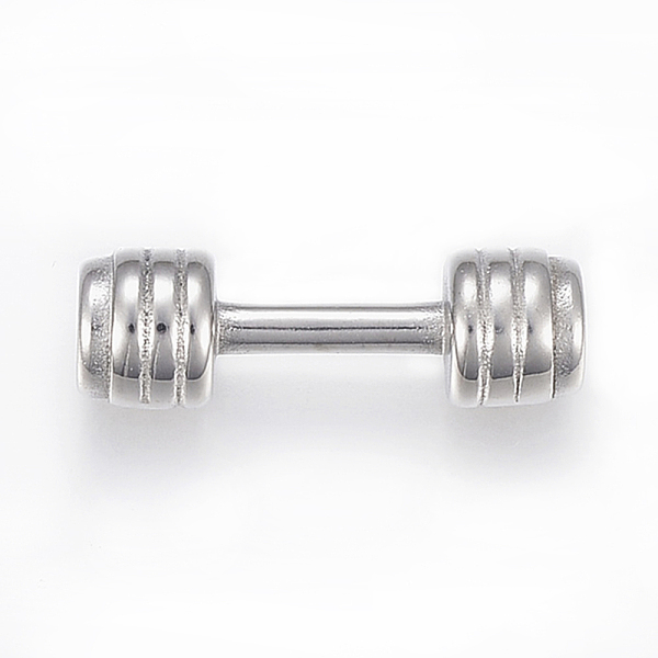 PandaHall Sports Theme 304 Stainless Steel Links connectors, For Leather Cord Bracelets Making, Dumbbell, Stainless Steel Color, 29.5x9mm...
PandaHall Sports Theme 304 Stainless Steel Links connectors, For Leather Cord Bracelets Making, Dumbbell, Stainless Steel Color, 29.5x9mm...
