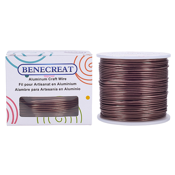 PandaHall BENECREAT 15 Gauge (1.5mm) Aluminum Wire 220FT (68m) Anodized Jewelry Craft Making Beading Floral Colored Aluminum Craft Wire -..., Brown
PandaHall BENECREAT 15 Gauge (1.5mm) Aluminum Wire 220FT (68m) Anodized Jewelry Craft Making Beading Floral Colored Aluminum Craft Wire -..., Brown