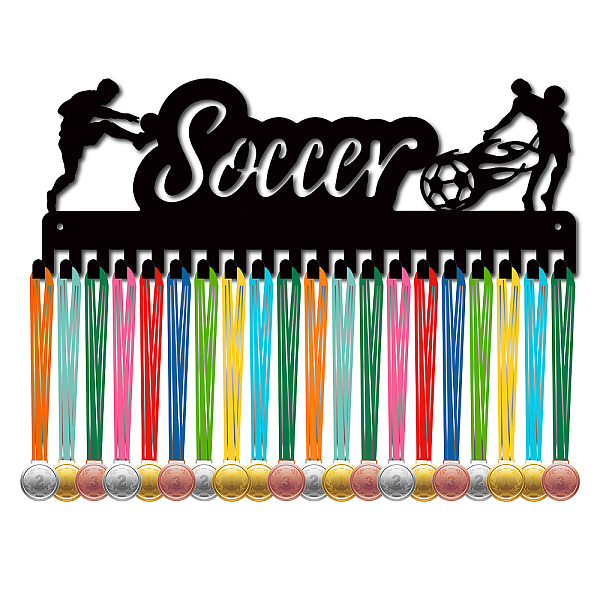 PandaHall Iron Medal Holder Frame, Medals Display Hanger Rack, 20 Hooks, with Screws, Football Pattern, 150x400mm Iron Football
PandaHall Iron Medal Holder Frame, Medals Display Hanger Rack, 20 Hooks, with Screws, Football Pattern, 150x400mm Iron Football