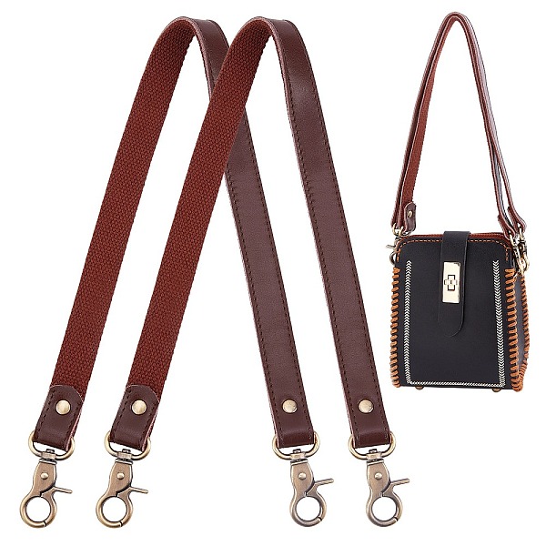 PandaHall Leather Bag Handles, with Alloy Swivel Lobster Claw Clasp, DIY Purse Making Supplies, Brown, 60.4x2x0.3cm Leather Brown
PandaHall Leather Bag Handles, with Alloy Swivel Lobster Claw Clasp, DIY Purse Making Supplies, Brown, 60.4x2x0.3cm Leather Brown