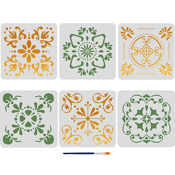 PandaHall MAYJOYDIY US 1 Set Bohemian Tile PET Hollow Out Drawing Painting Stencils, for DIY Scrapbook, Photo Album, with 1Pc Art Paint...
PandaHall MAYJOYDIY US 1 Set Bohemian Tile PET Hollow Out Drawing Painting Stencils, for DIY Scrapbook, Photo Album, with 1Pc Art Paint...