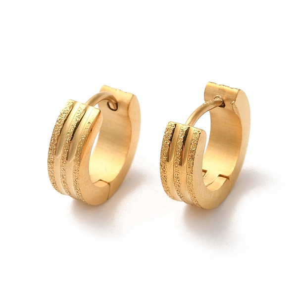 PandaHall Ion Plating(IP) 304 Stainless Steel Grooved Hoop Earrings, Golden, 12.5x4mm 304 Stainless Steel Ring
PandaHall Ion Plating(IP) 304 Stainless Steel Grooved Hoop Earrings, Golden, 12.5x4mm 304 Stainless Steel Ring