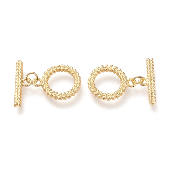 PandaHall Brass Toggle Clasps, Long-Lasting Plated, Ring & Bar, Real 18K Gold Plated, Ring: 19x15x2mm, Hole: 2mm, Bar: 20x6x2mm, Hole: 2mm...
PandaHall Brass Toggle Clasps, Long-Lasting Plated, Ring & Bar, Real 18K Gold Plated, Ring: 19x15x2mm, Hole: 2mm, Bar: 20x6x2mm, Hole: 2mm...