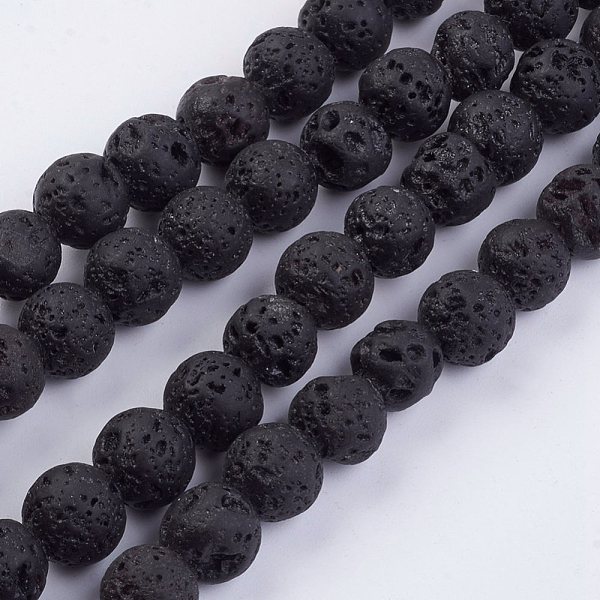 PandaHall Natural Lava Rock Beads Strands, Round, 8mm, Hole: 1mm, about 49pcs/strand, 15.15 inch Round Black
PandaHall Natural Lava Rock Beads Strands, Round, 8mm, Hole: 1mm, about 49pcs/strand, 15.15 inch Round Black