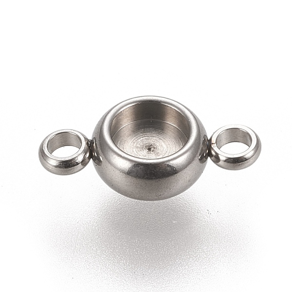 PandaHall 304 Stainless Steel Links Connectors Settings, Plain Edge Bezel Cups, Flat Round, Stainless Steel Color, Tray: 4mm, 12x6.5x3mm...
PandaHall 304 Stainless Steel Links Connectors Settings, Plain Edge Bezel Cups, Flat Round, Stainless Steel Color, Tray: 4mm, 12x6.5x3mm...