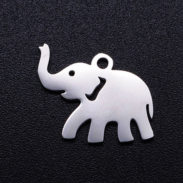PandaHall 201 Stainless Steel Pendants, Elephant, Stainless Steel Color, 12x17x1mm, Hole: 1.5mm 201 Stainless Steel Elephant
PandaHall 201 Stainless Steel Pendants, Elephant, Stainless Steel Color, 12x17x1mm, Hole: 1.5mm 201 Stainless Steel Elephant