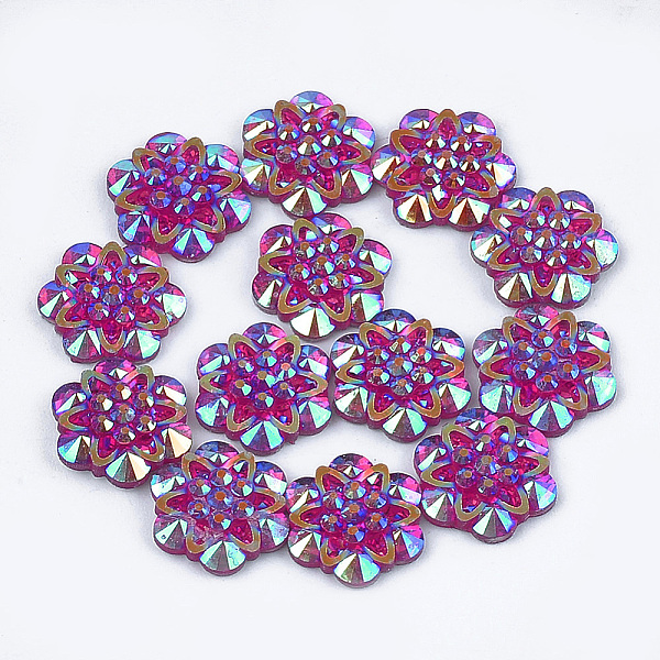 PandaHall Resin Rhinestone Cabochons, Flower, Medium Violet Red, 12x11x3mm Resin Flower Red
PandaHall Resin Rhinestone Cabochons, Flower, Medium Violet Red, 12x11x3mm Resin Flower Red