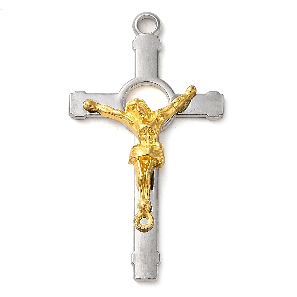 PandaHall Alloy Big Pendants, Cross & Jesus, Platinum & Golden, 60x33x6mm, Hole: 3.7mm Alloy Cross
PandaHall Alloy Big Pendants, Cross & Jesus, Platinum & Golden, 60x33x6mm, Hole: 3.7mm Alloy Cross