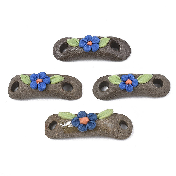 PandaHall Handmade Porcelain Conector Charms, Famille Rose Style, Curved Rectangle with Flower, Royal Blue, 27~32x9~10x8~10mm, Hole: 2~3mm...
PandaHall Handmade Porcelain Conector Charms, Famille Rose Style, Curved Rectangle with Flower, Royal Blue, 27~32x9~10x8~10mm, Hole: 2~3mm...