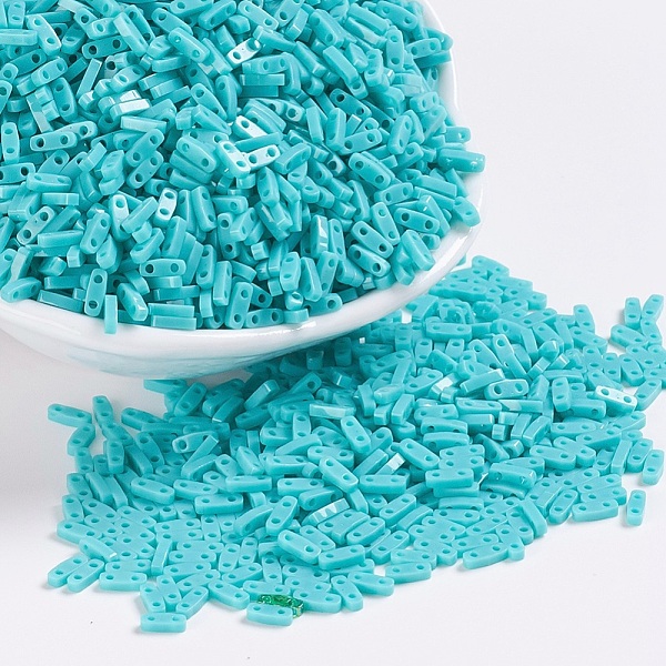 PandaHall MIYUKI Quarter TILA Beads, Japanese Seed Beads, 2-Hole, (QTL412) Opaque Turquoise Green, 5x1.2x1.9mm, Hole: 0.8mm, about..., Cyan
PandaHall MIYUKI Quarter TILA Beads, Japanese Seed Beads, 2-Hole, (QTL412) Opaque Turquoise Green, 5x1.2x1.9mm, Hole: 0.8mm, about..., Cyan