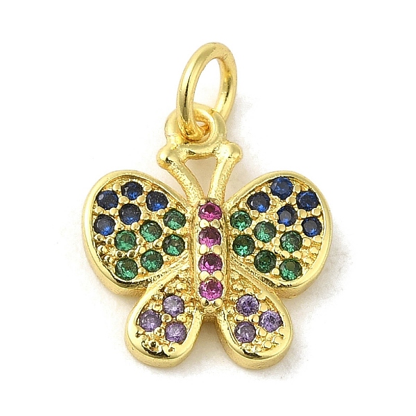 PandaHall Real 18K Gold Plated Brass Pave Cubic Zirconia Pendants, with Jump Rings, Butterfly, Colorful, 13.5x12x3mm, Hole: 3mm Brass+Cubic...
PandaHall Real 18K Gold Plated Brass Pave Cubic Zirconia Pendants, with Jump Rings, Butterfly, Colorful, 13.5x12x3mm, Hole: 3mm Brass+Cubic...