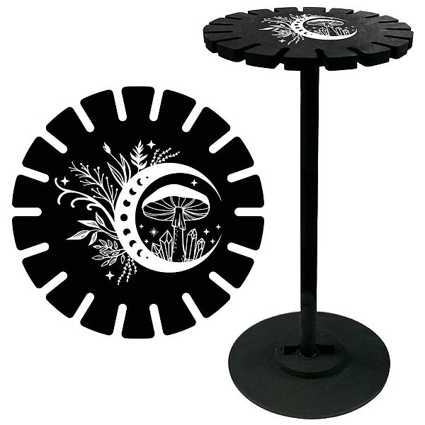 PandaHall Wooden Wheel, Wooden Display Shelf, Black Holder Stand, Rustic Divination Pendulum Storage Rack, Witch Stuff, Mushroom, 120x10mm...
PandaHall Wooden Wheel, Wooden Display Shelf, Black Holder Stand, Rustic Divination Pendulum Storage Rack, Witch Stuff, Mushroom, 120x10mm...