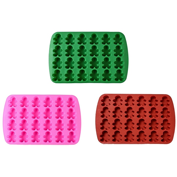 PandaHall Gingerbread Man DIY Food Grade Silhouette Silicone Statue Mold, Portrait Sculpture Cake Molds (Random Color is not Necessarily The..., Multicolor
PandaHall Gingerbread Man DIY Food Grade Silhouette Silicone Statue Mold, Portrait Sculpture Cake Molds (Random Color is not Necessarily The..., Multicolor