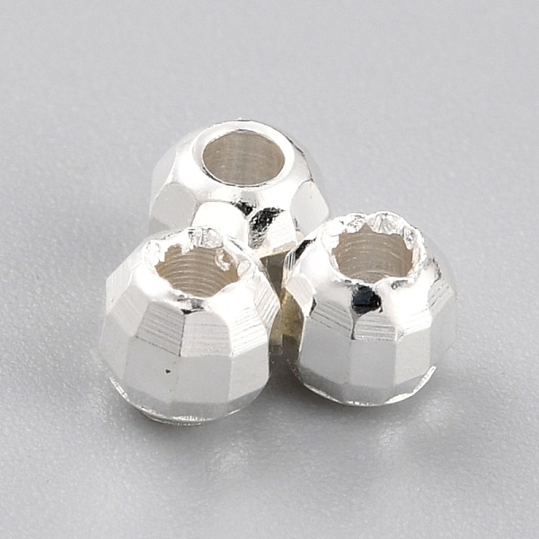 PandaHall Brass Spacer Beads, Long-Lasting Plated, Faceted Round, 925 Sterling Silver Plated, 3.5mm, Hole: 1.5mm Brass Round
PandaHall Brass Spacer Beads, Long-Lasting Plated, Faceted Round, 925 Sterling Silver Plated, 3.5mm, Hole: 1.5mm Brass Round