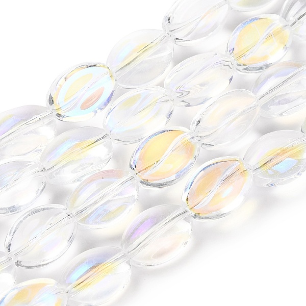PandaHall Electroplate Glass Beads Strands, AB Color Plated, Coffee Bean, Clear AB, 10.5~11x8x5mm, Hole: 1mm, about 60pcs/strand, 25.20''..., White
PandaHall Electroplate Glass Beads Strands, AB Color Plated, Coffee Bean, Clear AB, 10.5~11x8x5mm, Hole: 1mm, about 60pcs/strand, 25.20''..., White