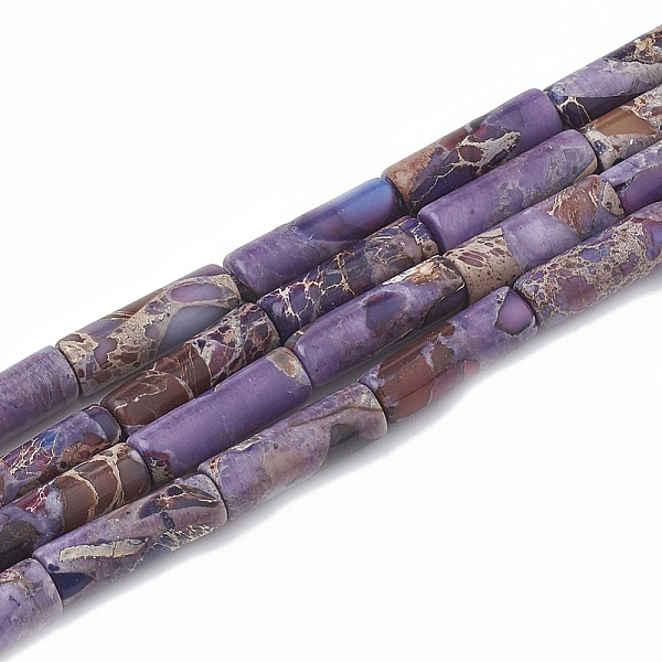 PandaHall Natural Imperial Jasper Beads Strands, Dyed, Column, Blue Violet, 12~13x4~4.5mm, Hole: 1~1.2mm, about 30pcs/strand, 15.9 inch...
PandaHall Natural Imperial Jasper Beads Strands, Dyed, Column, Blue Violet, 12~13x4~4.5mm, Hole: 1~1.2mm, about 30pcs/strand, 15.9 inch...