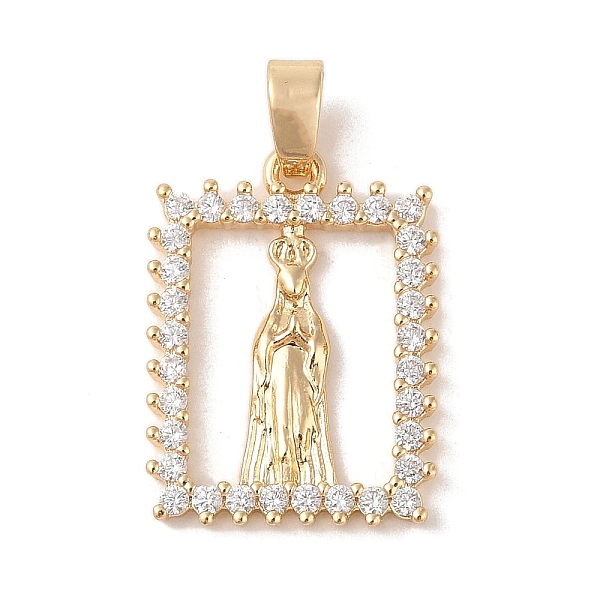 PandaHall Brass Cubic Zirconia Pendants, Long-Lasting Plated, Rectangle with Holy Virgin Charms, Golden, 20x15x2.5mm, Hole: 5x2.5mm..., Clear
PandaHall Brass Cubic Zirconia Pendants, Long-Lasting Plated, Rectangle with Holy Virgin Charms, Golden, 20x15x2.5mm, Hole: 5x2.5mm..., Clear