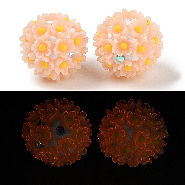 PandaHall Handmade Luminous Polymer Clay Rhinestone Beads, with Acrylic, Round with Flower, Pearl Pink, 20~21mm, Hole: 2mm Polymer...
PandaHall Handmade Luminous Polymer Clay Rhinestone Beads, with Acrylic, Round with Flower, Pearl Pink, 20~21mm, Hole: 2mm Polymer...