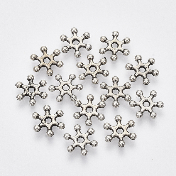 PandaHall CCB Plastic Spacer Beads, Snowflake, Flower, Antique Silver, 11.5x10.5x2mm, Hole: 1.6mm, about 5500pcs/500g Plastic Flower
PandaHall CCB Plastic Spacer Beads, Snowflake, Flower, Antique Silver, 11.5x10.5x2mm, Hole: 1.6mm, about 5500pcs/500g Plastic Flower