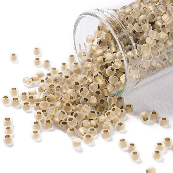 PandaHall TOHO Round Seed Beads, Japanese Seed Beads, (989FM) Bronze Lined Crystal Matte, 8/0, 3mm, Hole: 1mm, about 1110pcs/50g Glass Brown
PandaHall TOHO Round Seed Beads, Japanese Seed Beads, (989FM) Bronze Lined Crystal Matte, 8/0, 3mm, Hole: 1mm, about 1110pcs/50g Glass Brown