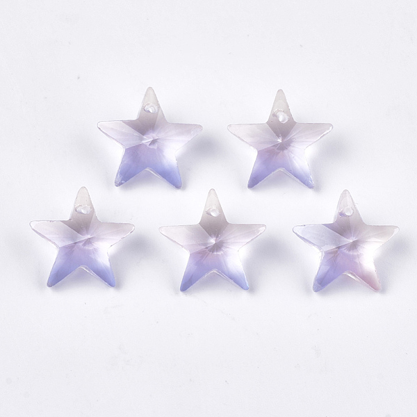 PandaHall Rainbow K9 Glass Pendants, Faceted, Star, Lilac, 15.5x16.5x7.5mm, Hole: 1mm K9 Glass Star Purple
PandaHall Rainbow K9 Glass Pendants, Faceted, Star, Lilac, 15.5x16.5x7.5mm, Hole: 1mm K9 Glass Star Purple