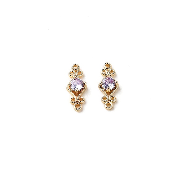 PandaHall Brass Pave Cubic Zirconia Connector Charms, DIY Jewelry Bracelet Accessories, Golden, Rhombus Links, Thistle, 16x6mm Brass+Cubic..., Purple
PandaHall Brass Pave Cubic Zirconia Connector Charms, DIY Jewelry Bracelet Accessories, Golden, Rhombus Links, Thistle, 16x6mm Brass+Cubic..., Purple