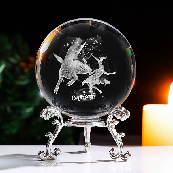 PandaHall Inner Carving Constellation Glass Crystal Ball Diaplay Decoration, Fengshui Home Decor, Capricorn, 80mm Glass Capricorn Clear
PandaHall Inner Carving Constellation Glass Crystal Ball Diaplay Decoration, Fengshui Home Decor, Capricorn, 80mm Glass Capricorn Clear