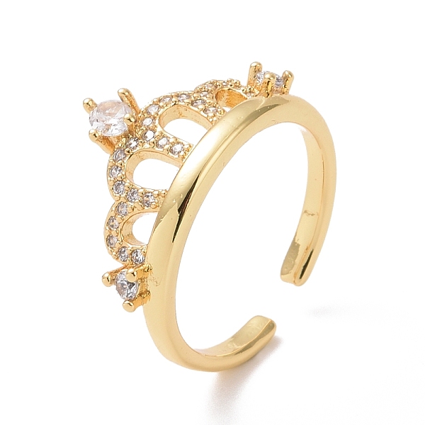 PandaHall Clear Cubic Zirconia Crown Open Cuff Ring, Brass Jewelry for Women, Cadmium Free & Lead Free, Real 18K Gold Plated, US Size 6 3/4...
PandaHall Clear Cubic Zirconia Crown Open Cuff Ring, Brass Jewelry for Women, Cadmium Free & Lead Free, Real 18K Gold Plated, US Size 6 3/4...