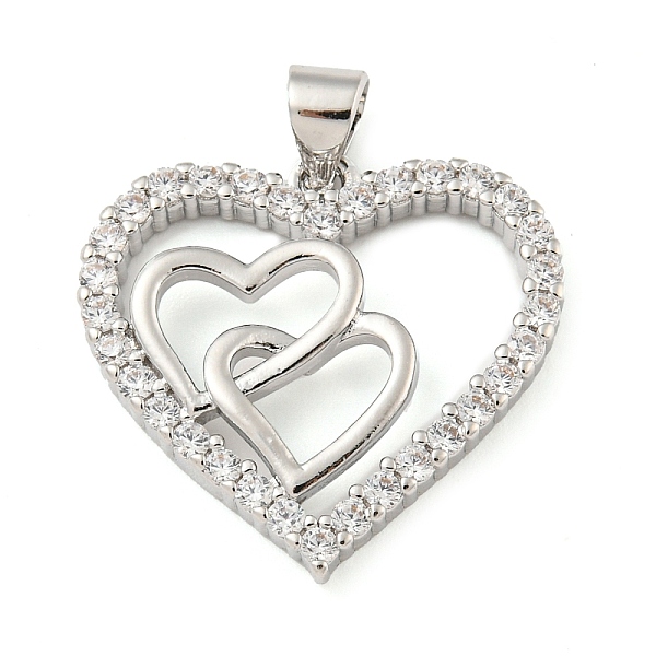 PandaHall Rack Plating Brass Micro Pave Cubic Zirconia Pendants, Cadmium Free & Lead, Heart, Platinum, 21x22x3mm, Hole: 4x3.5mm Brass+Cubic..., Clear
PandaHall Rack Plating Brass Micro Pave Cubic Zirconia Pendants, Cadmium Free & Lead, Heart, Platinum, 21x22x3mm, Hole: 4x3.5mm Brass+Cubic..., Clear