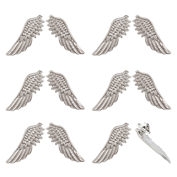 PandaHall CHGCRAFT 6 Pairs Alloy Wing Brooch for Backpack Clothes, Platinum, 37x13.5x2mm, Pin: 1mm Alloy
PandaHall CHGCRAFT 6 Pairs Alloy Wing Brooch for Backpack Clothes, Platinum, 37x13.5x2mm, Pin: 1mm Alloy