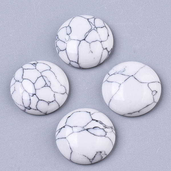 PandaHall Synthetic Turquoise Cabochons, Half Round/Dome, White, 18x6mm Synthetic Turquoise Half Round White
PandaHall Synthetic Turquoise Cabochons, Half Round/Dome, White, 18x6mm Synthetic Turquoise Half Round White