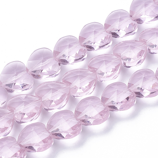 PandaHall Transparent Glass Beads, Faceted, Heart, Pearl Pink, 14x14x8.5mm, Hole: 1mm Glass Heart Pink
PandaHall Transparent Glass Beads, Faceted, Heart, Pearl Pink, 14x14x8.5mm, Hole: 1mm Glass Heart Pink