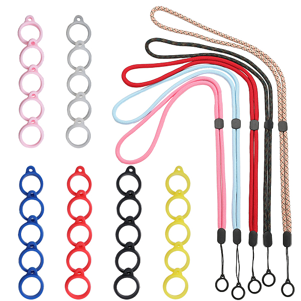 PandaHall Gorgecraft 5Pcs 5 Colors Nylon Cord Neck Straps, Electronic Cigarette Lanyard Strap, with Plastic & Silicone Findings and 36Pcs 6..., Multicolor
PandaHall Gorgecraft 5Pcs 5 Colors Nylon Cord Neck Straps, Electronic Cigarette Lanyard Strap, with Plastic & Silicone Findings and 36Pcs 6..., Multicolor