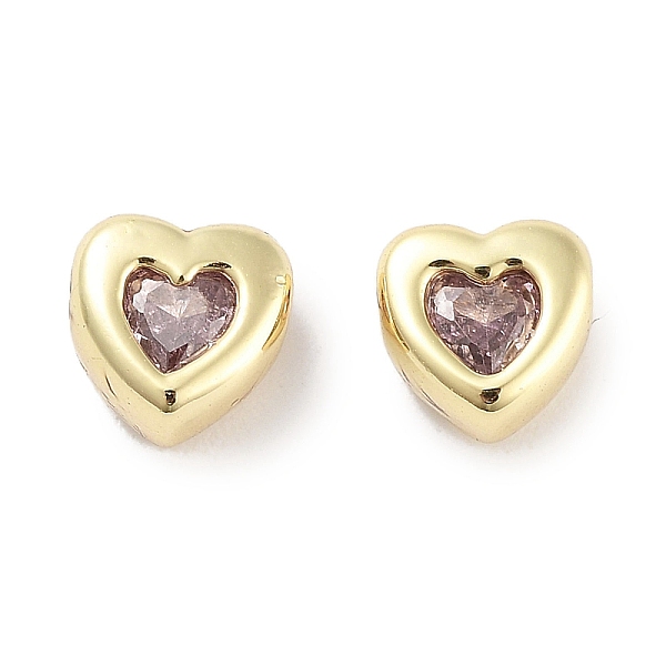 PandaHall Brass Micro Pave Cubic Zirconia Beads, Real 18K Gold Plated, Heart, Pink, 5.5x5.5x3.5mm, Hole: 1mm Brass+Cubic Zirconia Heart Pink
PandaHall Brass Micro Pave Cubic Zirconia Beads, Real 18K Gold Plated, Heart, Pink, 5.5x5.5x3.5mm, Hole: 1mm Brass+Cubic Zirconia Heart Pink