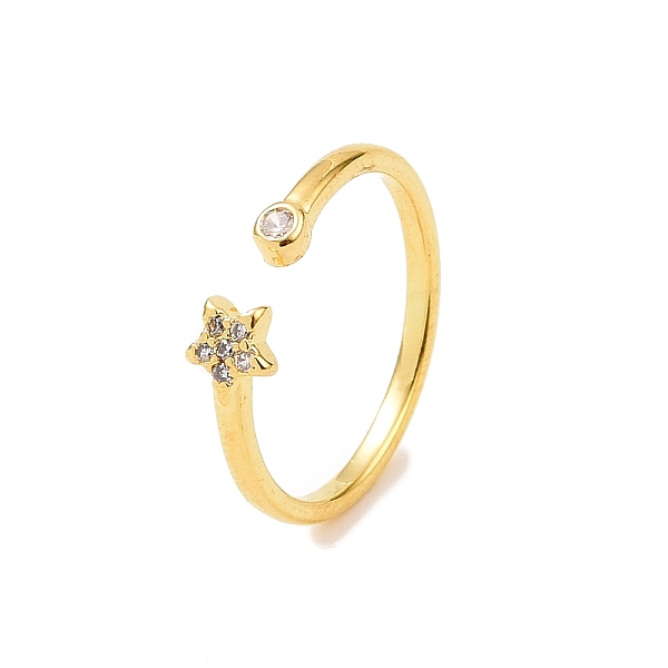 PandaHall Clear Cubic Zirconia Star Open Cuff Ring, Brass Jewelry for Women, Real 18K Gold Plated, Inner Diameter: 16mm Brass+Cubic Zirconia...
PandaHall Clear Cubic Zirconia Star Open Cuff Ring, Brass Jewelry for Women, Real 18K Gold Plated, Inner Diameter: 16mm Brass+Cubic Zirconia...